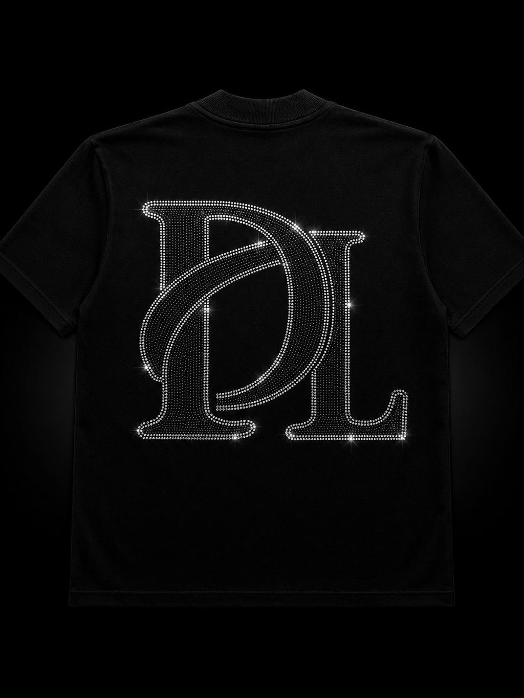 Vista trasera Black Ice DL — diseño luxury streetwear Full Black — DENALI
