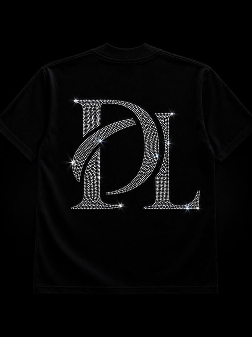 Vista trasera Starlight DL — diseño Full Rhinestone luxury streetwear — DENALI